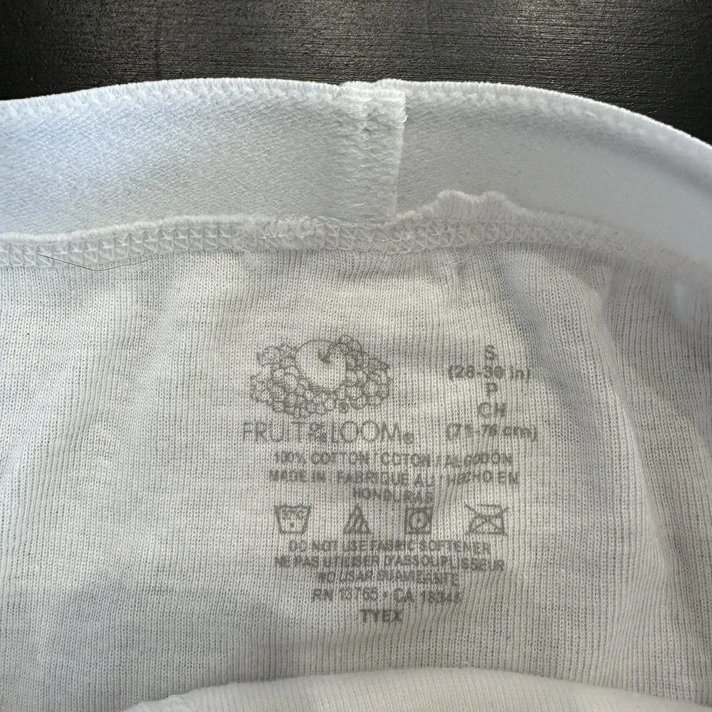 VTG New Men's Fruit Of The Loom White Tighty Whities Briefs Underwear USA Small
